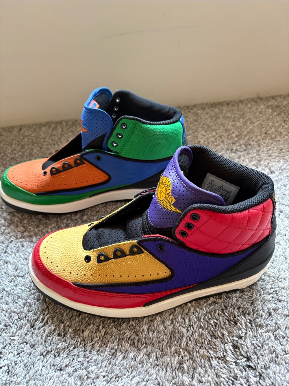 Air Jordan 2 Retro Multi-Color Rivals Women's Size 8 - Excellent Condition - Picture 5 of 7